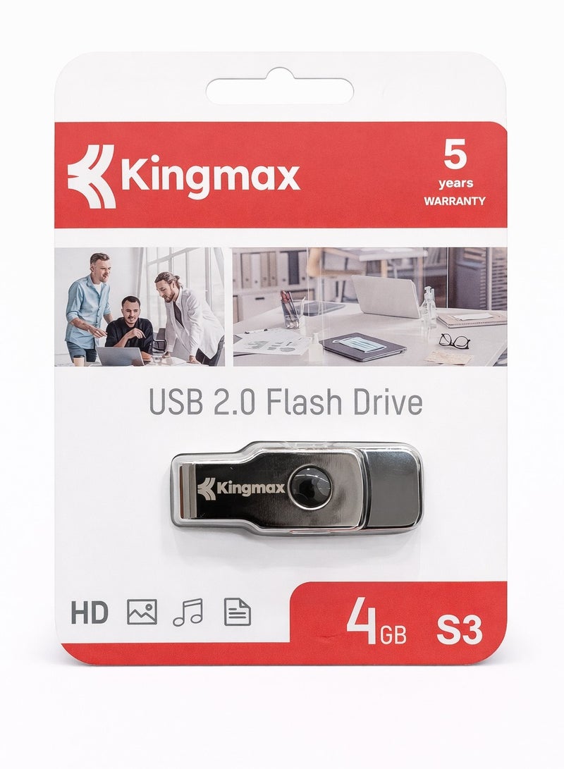 S3 Rotary USB 2.0 Flash Drive - 4 GB